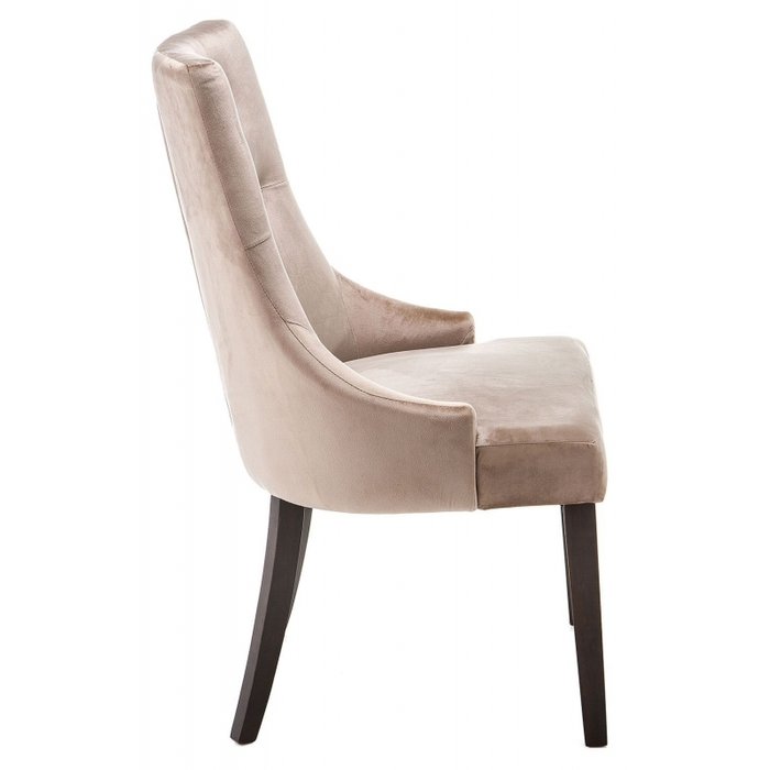 Стул Elegance dark walnut fabric beige бежевого цвета - лучшие Обеденные стулья в INMYROOM