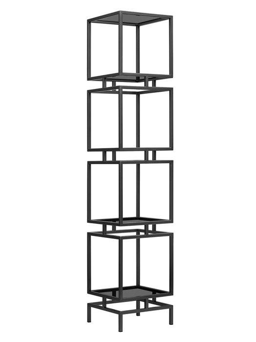 Стеллаж Cubic-4 черного цвета