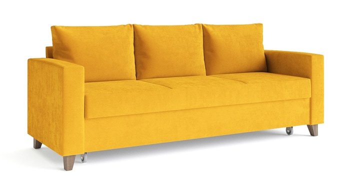 Диван-кровать Эмилио желтого цвета - купить Прямые диваны по цене 41381.0
