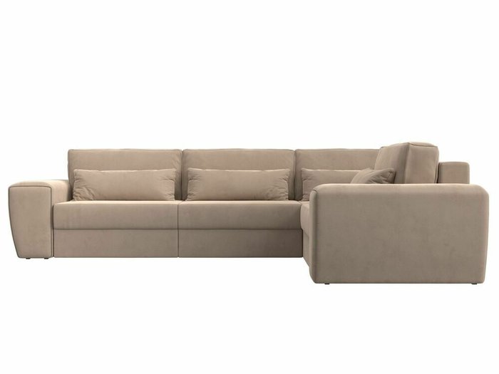 Угловой диван-кровать Лига 008 Long бежевого цвета правый угол - купить Угловые диваны по цене 85999.0