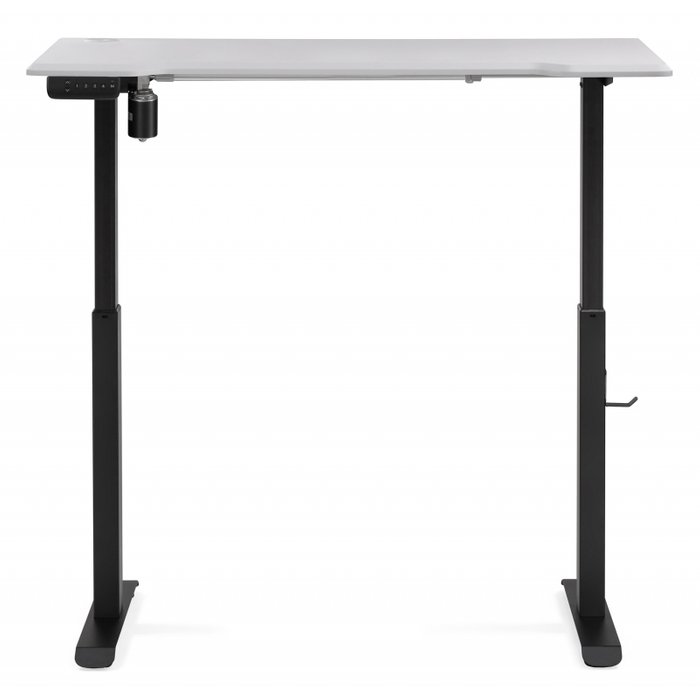 Письменный стол Маркос 120 бело-черного цвета с подъемным механизмом  - лучшие Письменные столы в INMYROOM