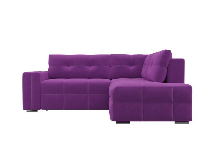 Угловой диван-кровать Леос фиолетового цвета - купить Угловые диваны по цене 54490.0