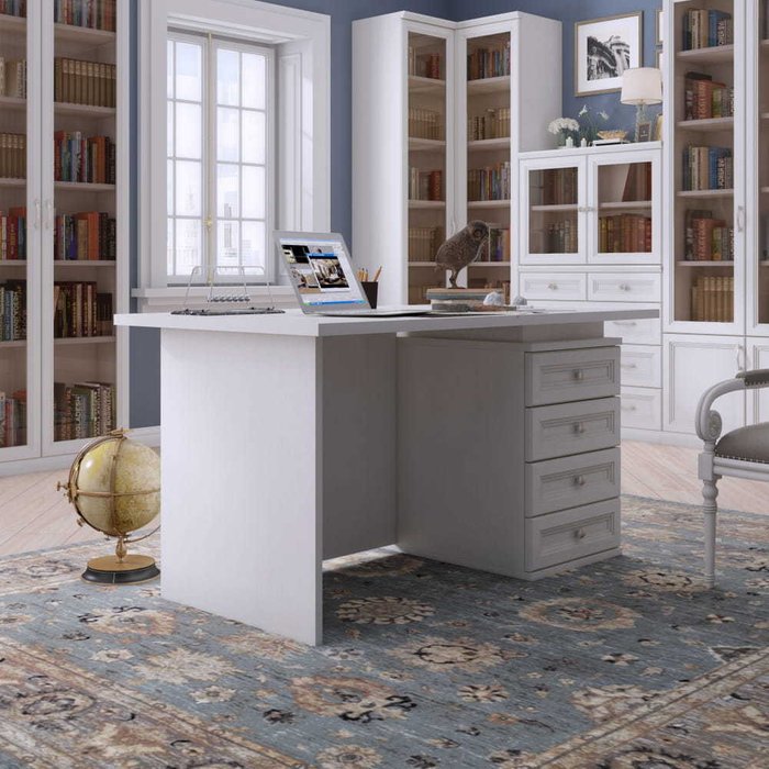 Письменный стол Белладжио белого цвета - купить Письменные столы по цене 57400.0