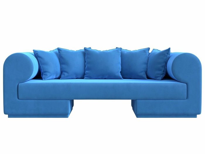 Прямой диван Кипр голубого цвета - купить Прямые диваны по цене 49999.0