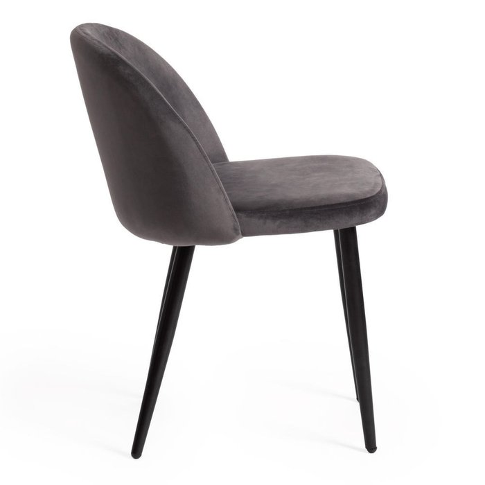 Комплект из четырех стульев Melody темно-серого цвета - лучшие Обеденные стулья в INMYROOM