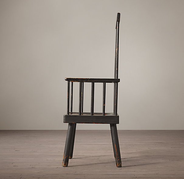 Кресло Selby Windsor antiqued black walnut - купить Обеденные стулья по цене 121882