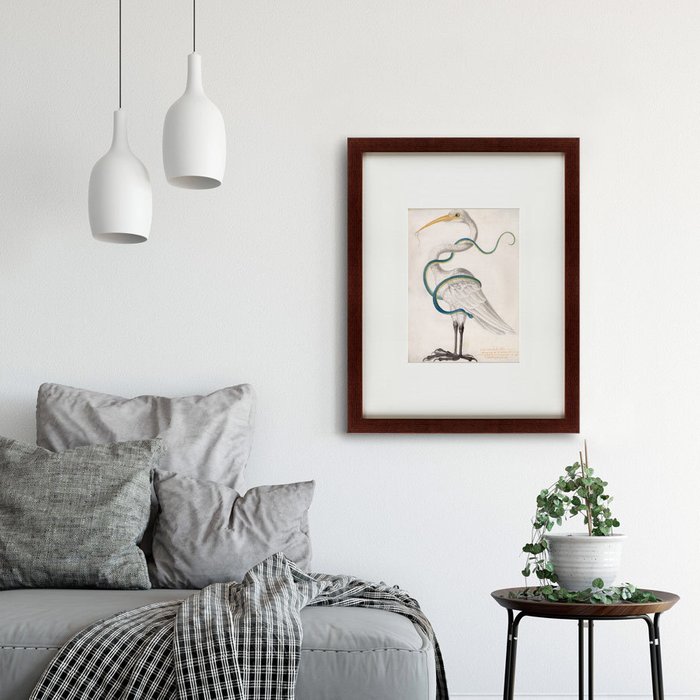 Картина Heron encircled by a snake 1700 г. - лучшие Картины в INMYROOM