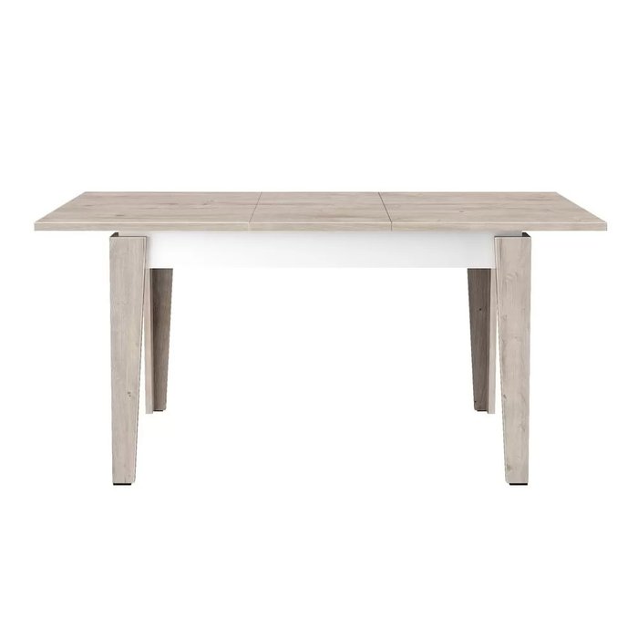 Раздвижной обеденный стол Stan бело-бежевого цвета - купить Обеденные столы по цене 14310.0