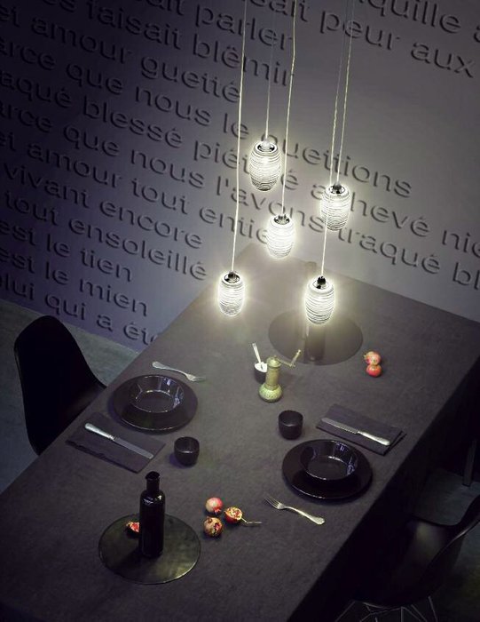 Подвесной светильник Vistosi DAMASCO с плафоном из стекла прозрачного цвета - лучшие Подвесные светильники в INMYROOM