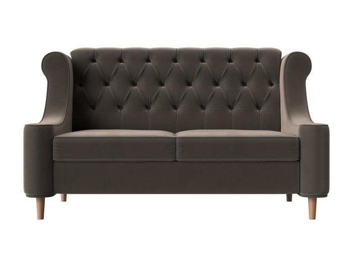 Прямой диван Бронкс коричневого цвета - купить Прямые диваны по цене 41999.0