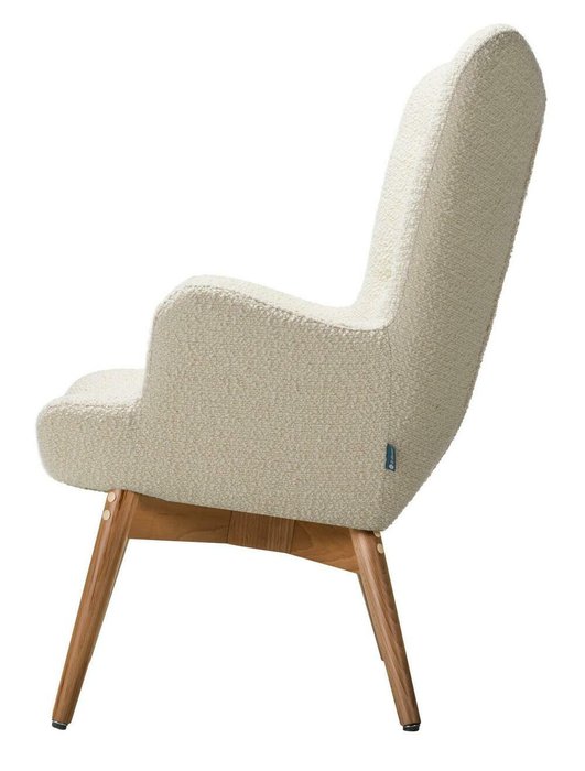 Кресло Хайбэк светло-бежевого цвета  - лучшие Интерьерные кресла в INMYROOM