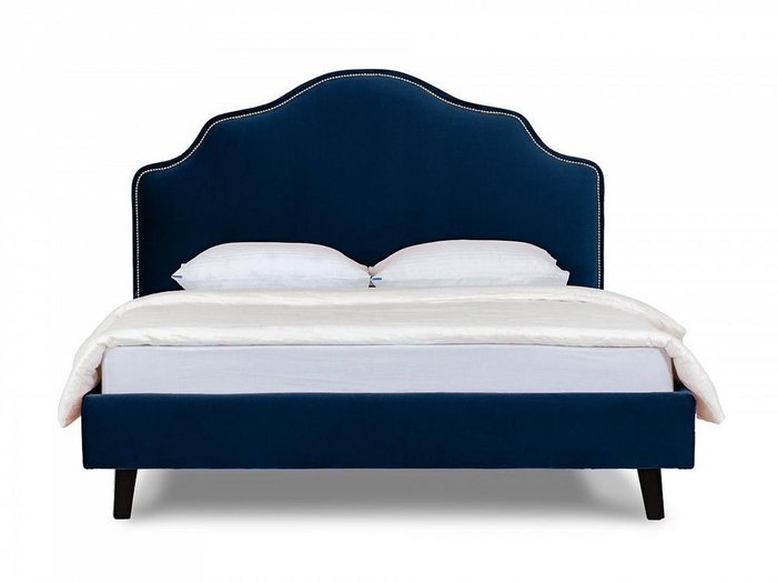 Кровать Queen Victoria темно-синего цвета 160х200 - купить Кровати для спальни по цене 44080.0