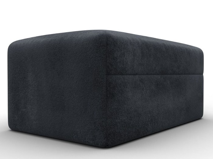 Пуф Лига-060 в обивке из велюра темно-серого цвета - лучшие Пуфы в INMYROOM