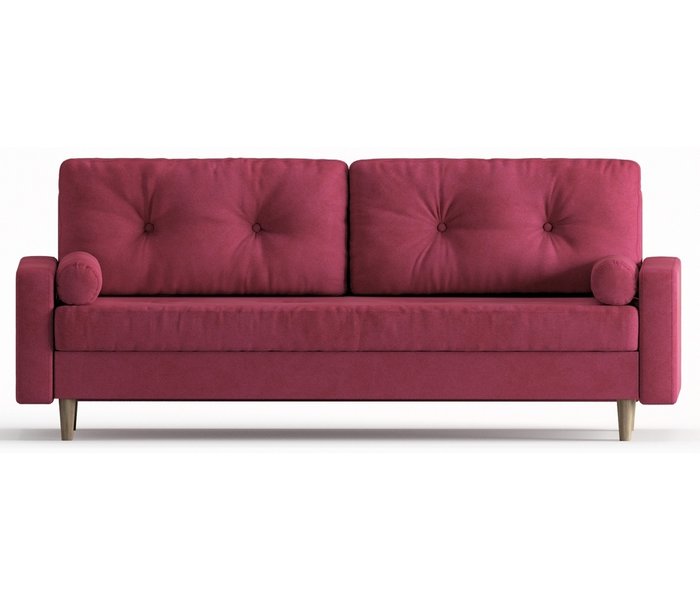 Диван-кровать из велюра Basel цвета фуксия - купить Прямые диваны по цене 39490.0