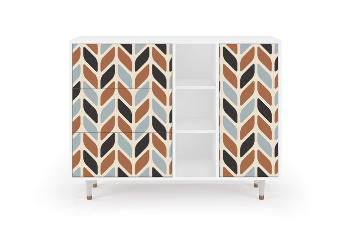 Комод BS2 Beige Laure с корпусом белого цвета Комод BS2 Beige Laure с корпусом белого цвета