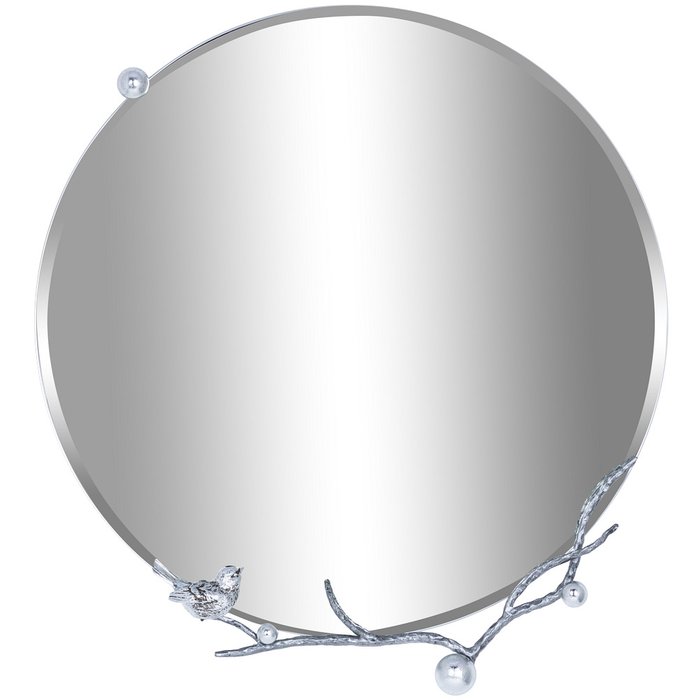 Зеркало настенное Терра Бранч серебряного цвета