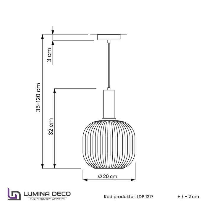 Подвесной светильник Lumina Deco Gato LDP 1217-1 WT+BK - лучшие Подвесные светильники в INMYROOM
