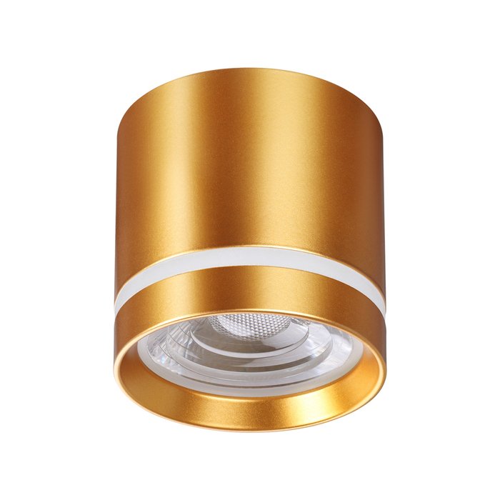 Потолочный светодиодный светильник Arum золотого цвета