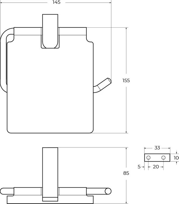 Держатель туалетной бумаги Slider - купить Держатели для туалетной бумаги по цене 4788