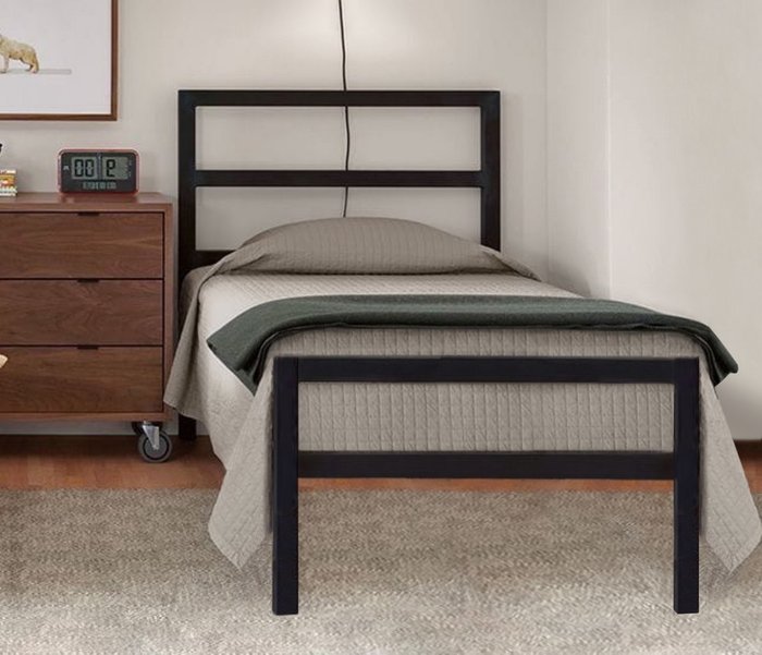 Кровать Аристо 90х200 черного цвета - лучшие Кровати для спальни в INMYROOM