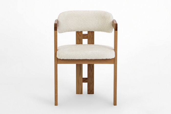 Кресло Орхус белого цвета - купить Обеденные стулья по цене 28300.0