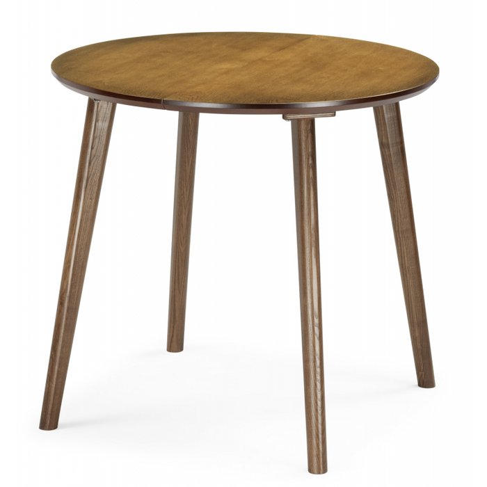 Раздвижной обеденный стол Турин 80х80 коричневого цвета