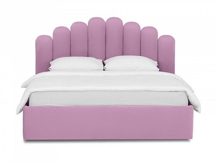 Кровать Queen Sharlotta 160х200 лилового цвета с подъемным механизмом - купить Кровати для спальни по цене 93690.0