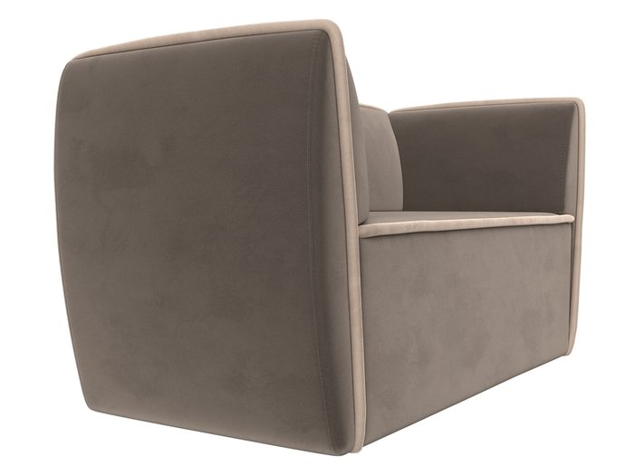 Прямой диван Бергамо коричневого цвета - лучшие Прямые диваны в INMYROOM