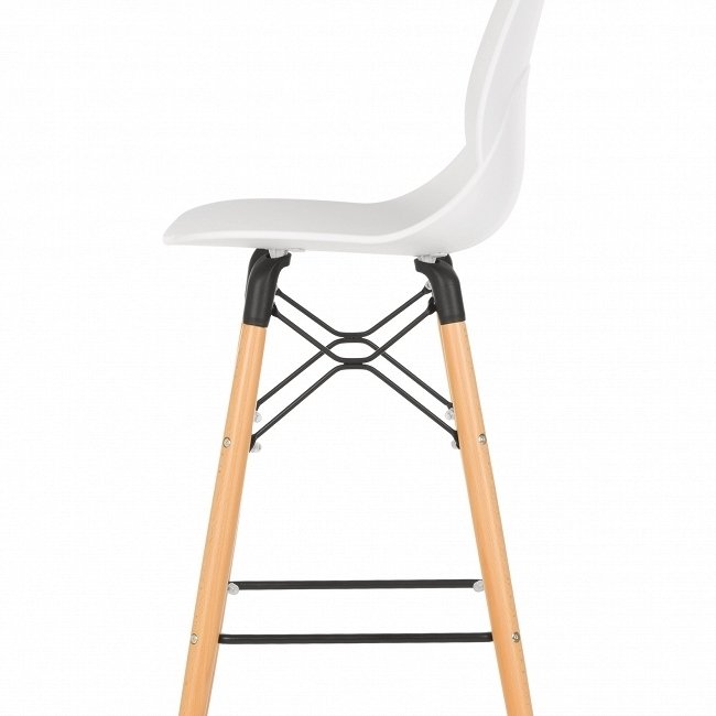 Стул барный белого цвета - купить Барные стулья по цене 8343.0