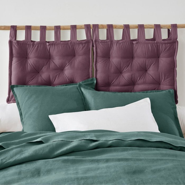 Подушка для изголовья кровати фиолетового цвета 50x70 