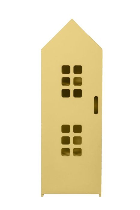 Шкаф-домик City1 желтого цвета 