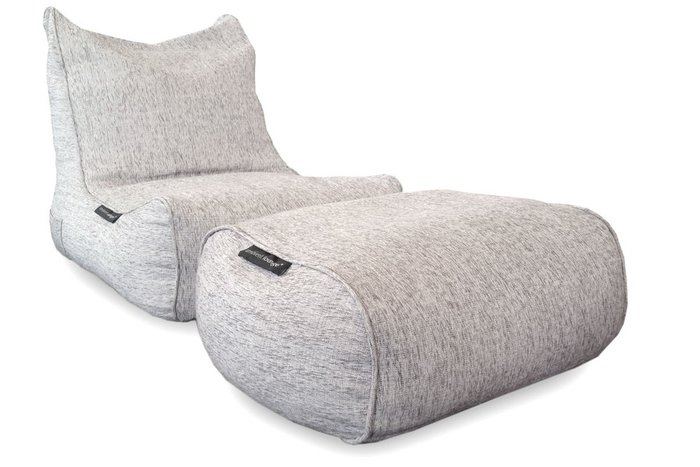 Бескаркасное кресло Ambient Lounge Evolution Sofa - Tundra Spring (светлый, почти белый цвет) - купить Бескаркасная мебель по цене 9990.0