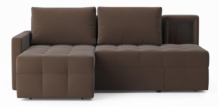 Угловой диван-кровать Кельн коричневого цвета левый - купить Угловые диваны по цене 54639 Угловой диван-кровать Кельн коричневого цвета левый - купить Угловые диваны по цене 54639