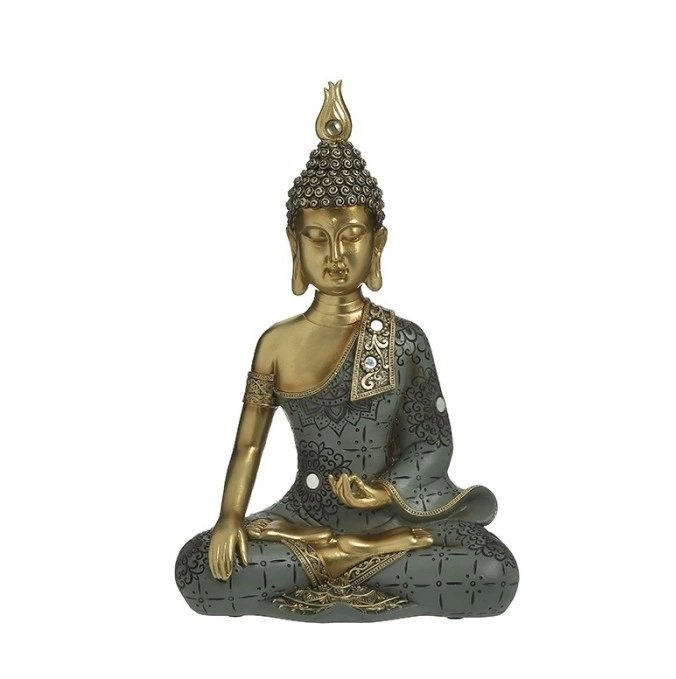 Декор настольный Buddha серо-золотого цвета