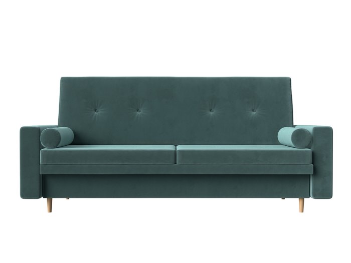 Прямой диван-кровать Белфаст темно-бирюзового цвета (книжка) - купить Прямые диваны по цене 33990.0
