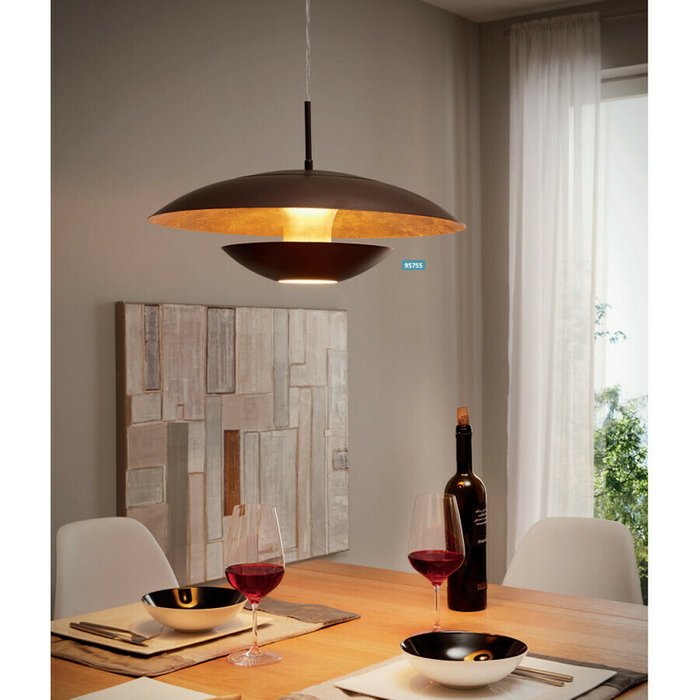 Подвесной светильник Nuvano черного цвета - лучшие Подвесные светильники в INMYROOM