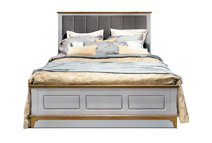 Кровать Brianson 180х200 серо-коричневого цвета