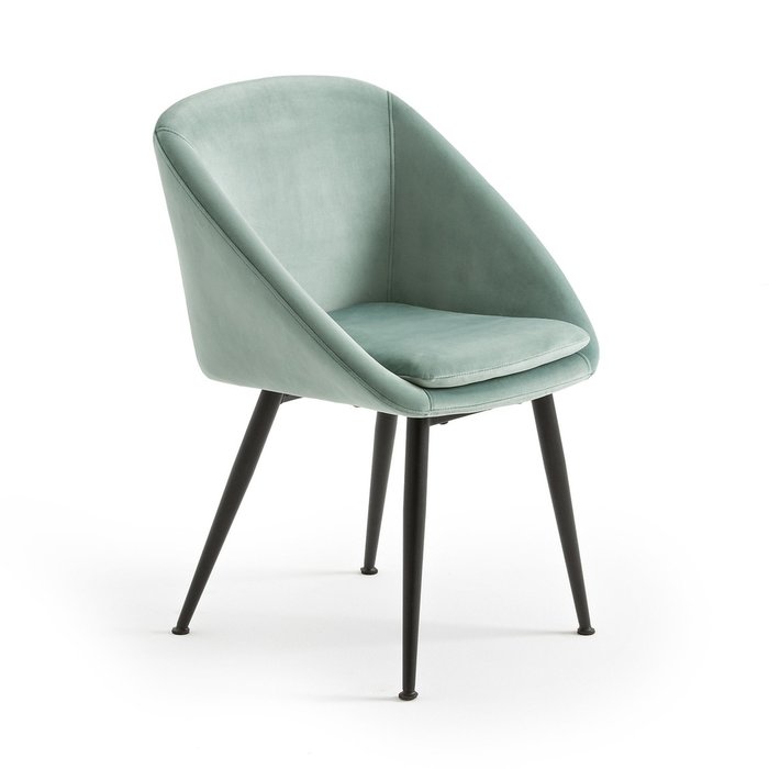 Стул из велюра Topim зеленого цвета - купить Обеденные стулья по цене 16959.0