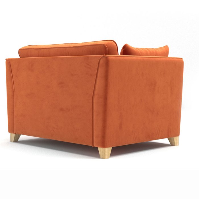 Кресло Wolsly широкое оранжевого цвета - лучшие Интерьерные кресла в INMYROOM