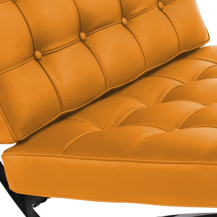 Кресло Barcelona Chair оранжевого цвета - купить Интерьерные кресла по цене 66300.0