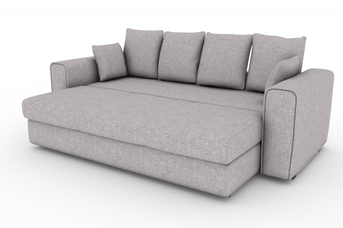 Прямой диван-кровать Giverny серого цвета - купить Прямые диваны по цене 16000.0