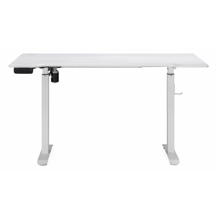 Письменный стол Маркос 140 белого цвета с подъемным механизмом  - лучшие Письменные столы в INMYROOM