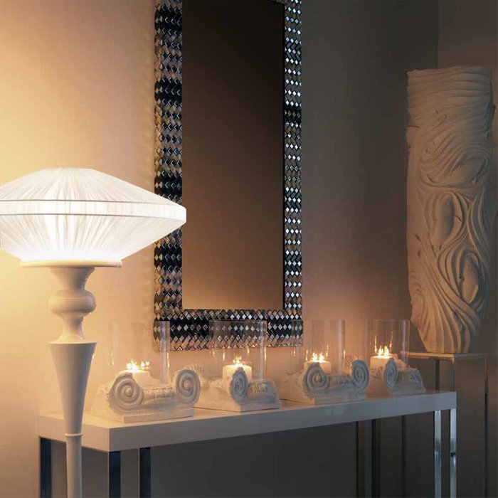 Декоративная подставка под вазу Abhika CAPITELLO ionico из керамики белого цвета - купить Декоративные предметы по цене 16200.0