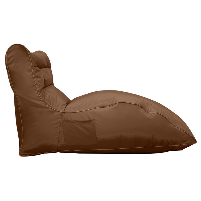 Кресло-лежак Brown коричневого цвета