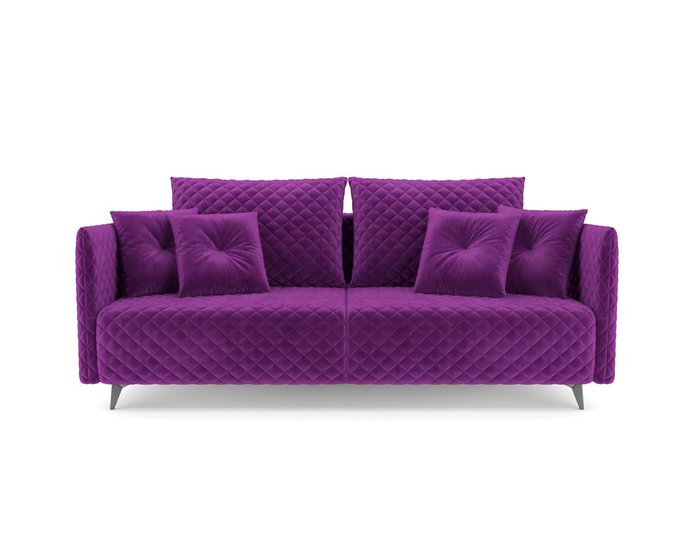 Прямой диван-кровать Вашингтон фиолетового цвета - купить Прямые диваны по цене 42490.0