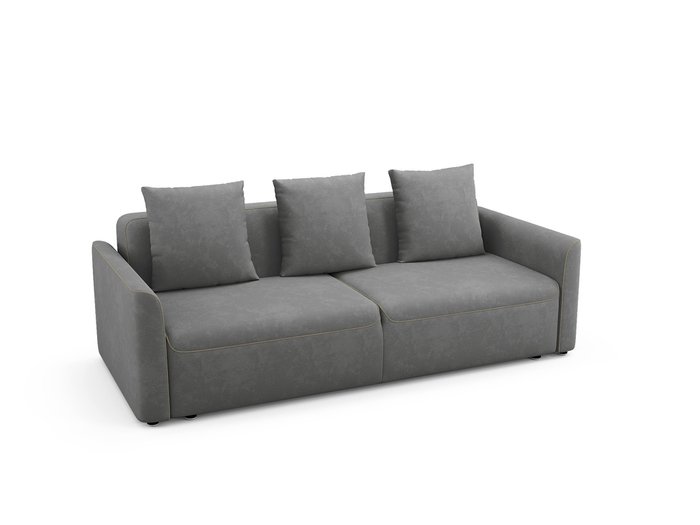 Диван-кровать Erding серого цвета с бежевым кантом - купить Прямые диваны по цене 86000.0