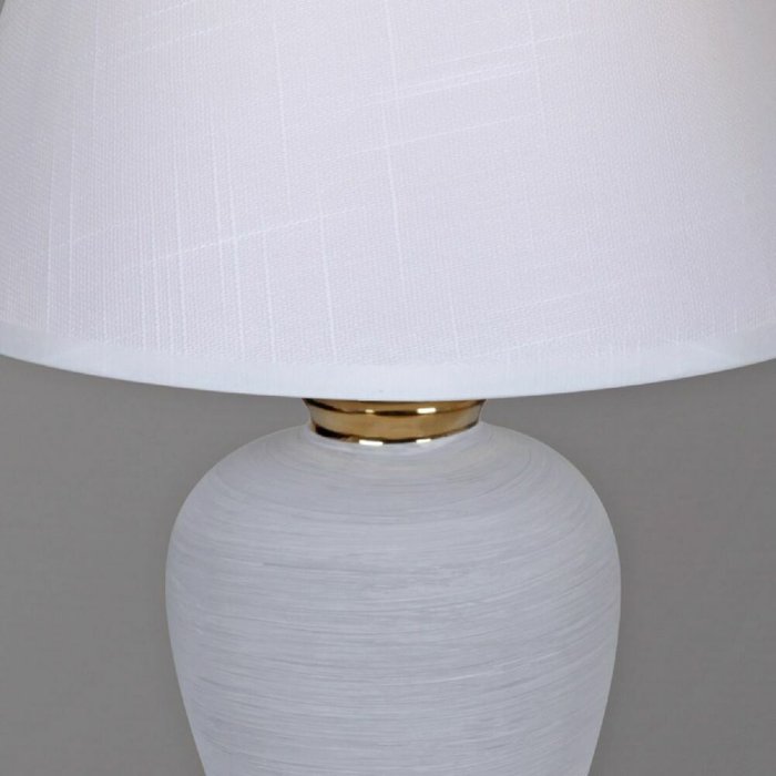 Настольная лампа 30295-0.7-01 (ткань, цвет белый) - лучшие Настольные лампы в INMYROOM
