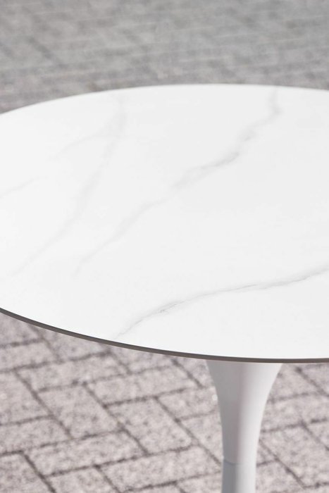 Стол барный уличный Верона белого цвета - лучшие Барные столы в INMYROOM