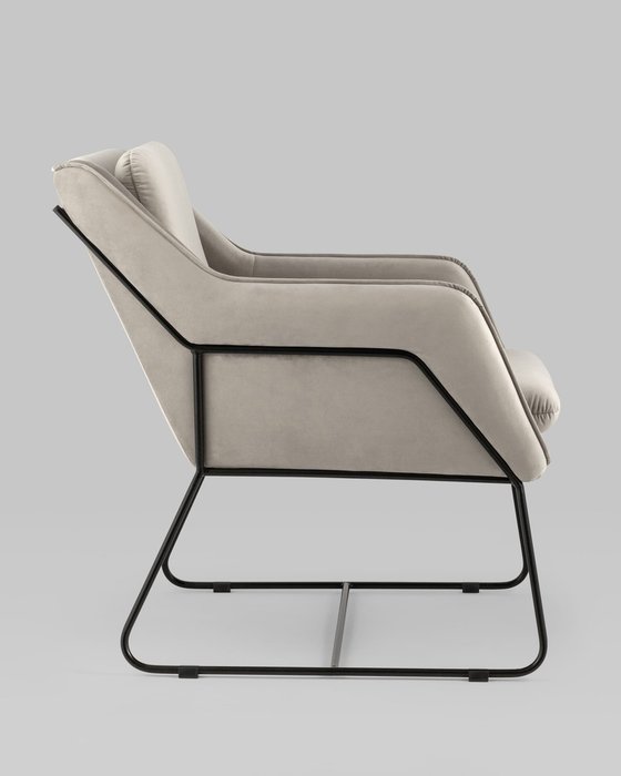 Кресло Роланд светло-серого цвета - лучшие Интерьерные кресла в INMYROOM