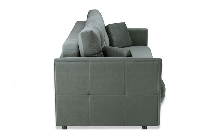 Прямой диван-кровать Шерлок зеленого цвета - купить Прямые диваны по цене 45990.0